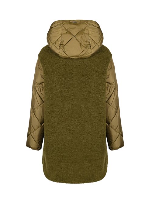 Parka in nylon trapuntato e teddy Herno | PI002084D 127637740